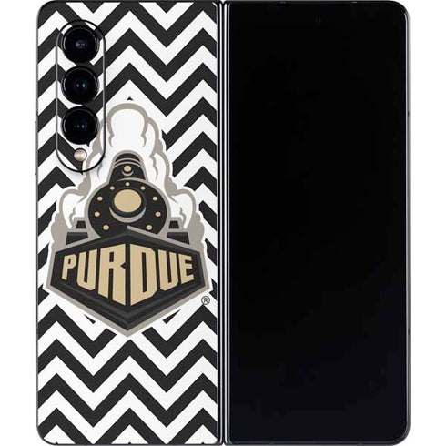 Purdue University Purdue Chevron Galaxy Z Fold4 5G Skin