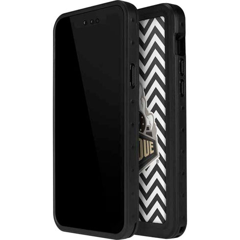 Purdue University Purdue Chevron iPhone 12 Mini Waterproof Case