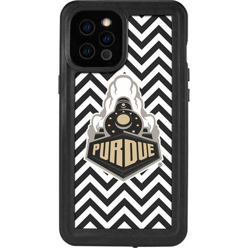 Purdue University Purdue Chevron iPhone 12 Pro Max Waterproof Case