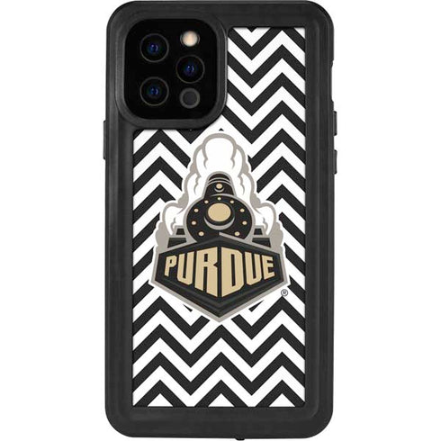 Purdue University Purdue Chevron iPhone 12 Pro Waterproof Case