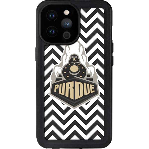 Purdue University Purdue Chevron iPhone 14 Pro Max Waterproof Case