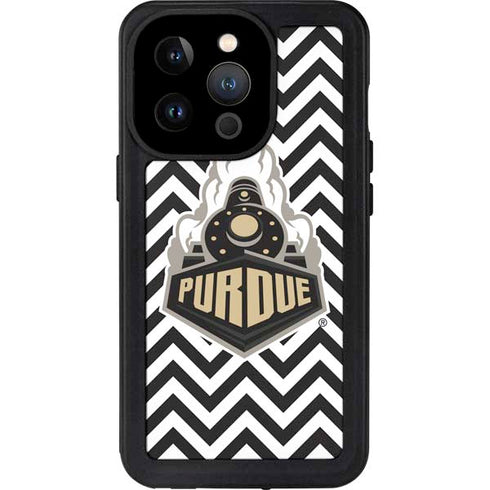 Purdue University Purdue Chevron iPhone 14 Pro Waterproof Case