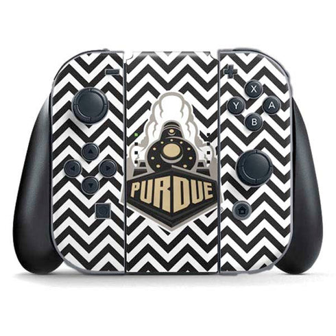 Purdue University Purdue Chevron Nintendo Switch (2017-2021) Joy-Con Controller Skin