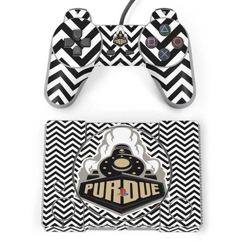 Purdue University Purdue Chevron PlayStation Classic Bundle Skin