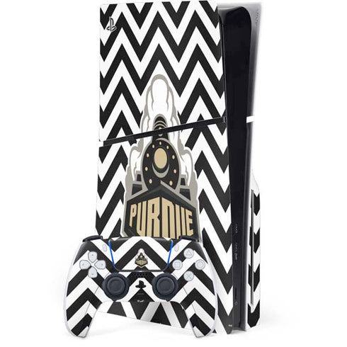 Purdue University Purdue Chevron PS5 Slim Disk Bundle Skin