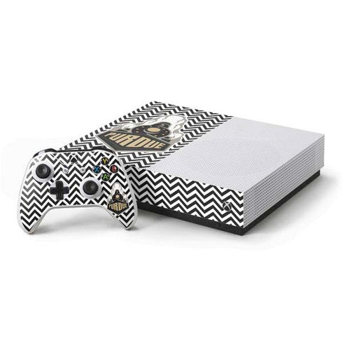 Purdue University Purdue Chevron Xbox One S All-Digital Edition Bundle Skin