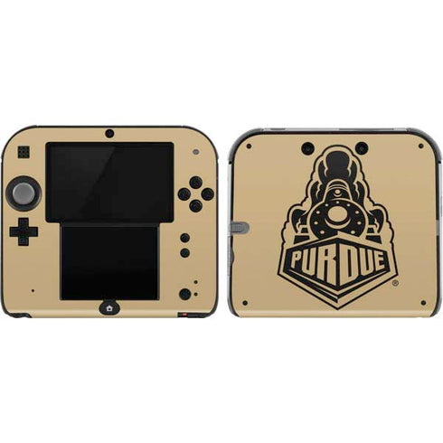 Purdue University Purdue Gold Signature Logo Nintendo 2DS Skin