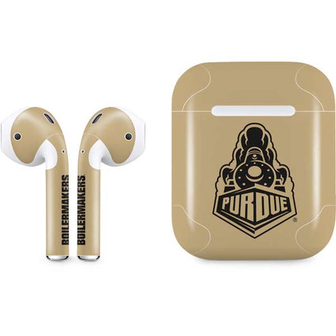Purdue University Purdue Gold Signature Logo Apple AirPods Skin