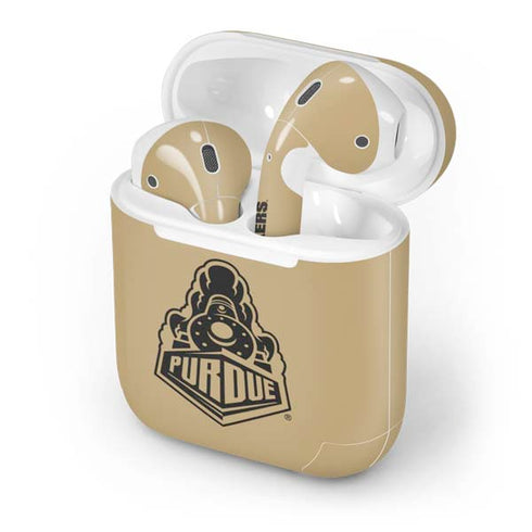 Purdue University Purdue Gold Signature Logo Apple AirPods Skin