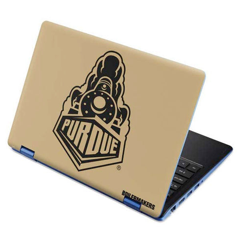 Purdue University Purdue Gold Signature Logo Aspire R11 11.6in Skin
