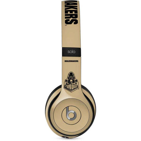 Purdue University Purdue Gold Signature Logo Beats Solo 2 Wired Skin
