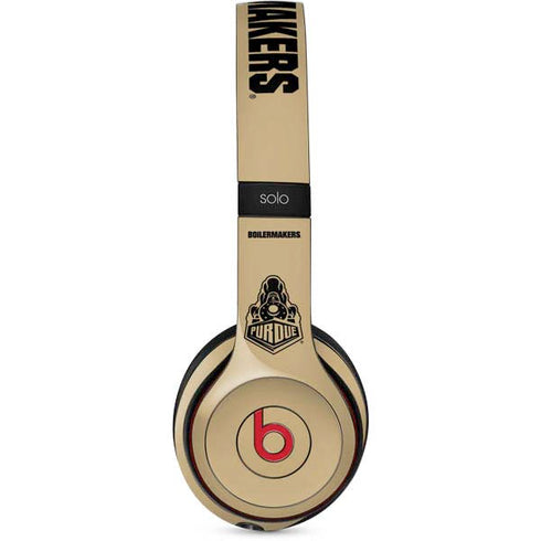Purdue University Purdue Gold Signature Logo Beats Solo 2 Wireless Skin