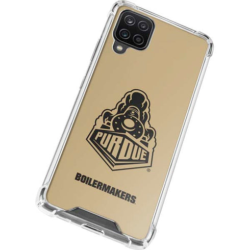 Purdue University Purdue Gold Signature Logo Galaxy A12 Clear Case