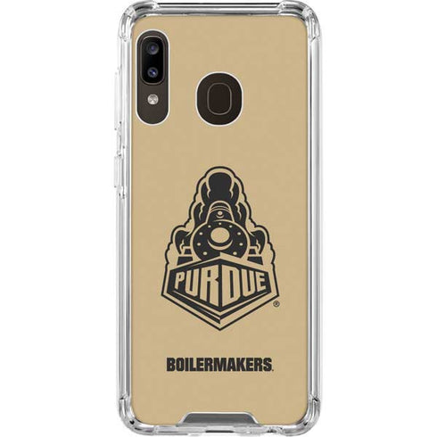 Purdue University Purdue Gold Signature Logo Galaxy A30 Clear Case