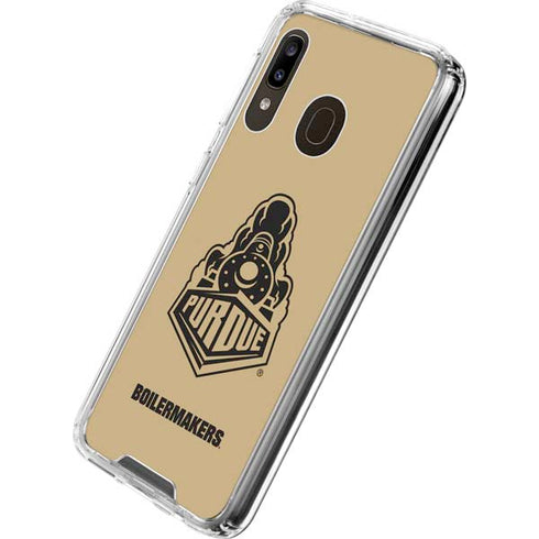 Purdue University Purdue Gold Signature Logo Galaxy A30 Clear Case