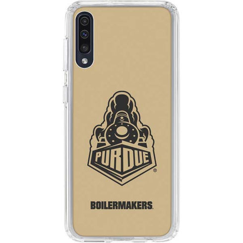 Purdue University Purdue Gold Signature Logo Galaxy A50 Clear Case