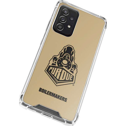 Purdue University Purdue Gold Signature Logo Galaxy A52 5G Clear Case
