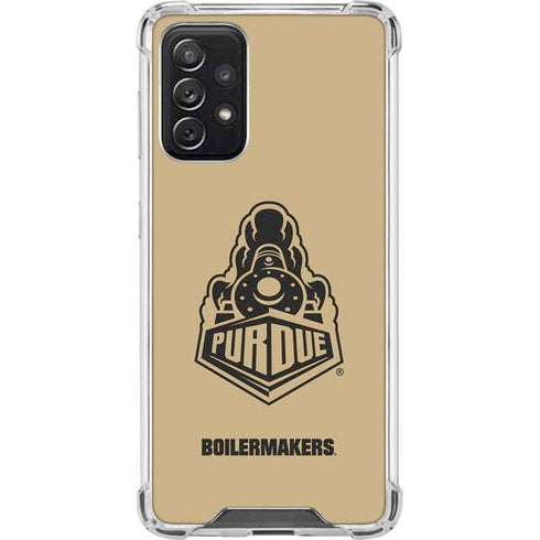 Purdue University Purdue Gold Signature Logo Galaxy A72 5G Clear Case