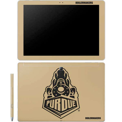Purdue University Purdue Gold Signature Logo Galaxy Book 12in Skin