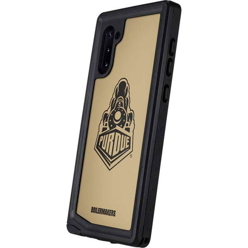 Purdue University Purdue Gold Signature Logo Galaxy Note 10 Waterproof Case