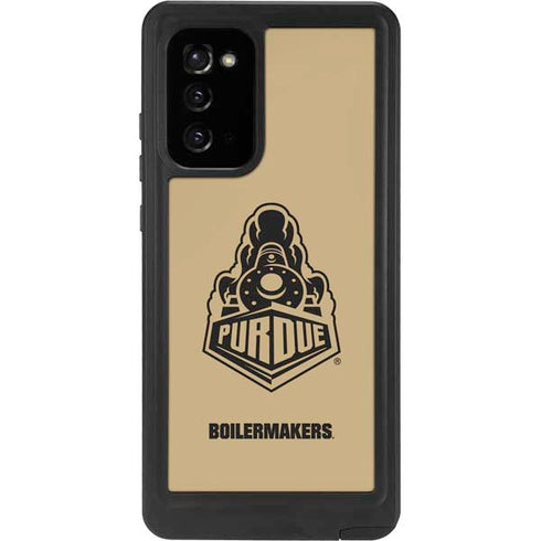 Purdue University Purdue Gold Signature Logo Galaxy Note20 5G Waterproof Case