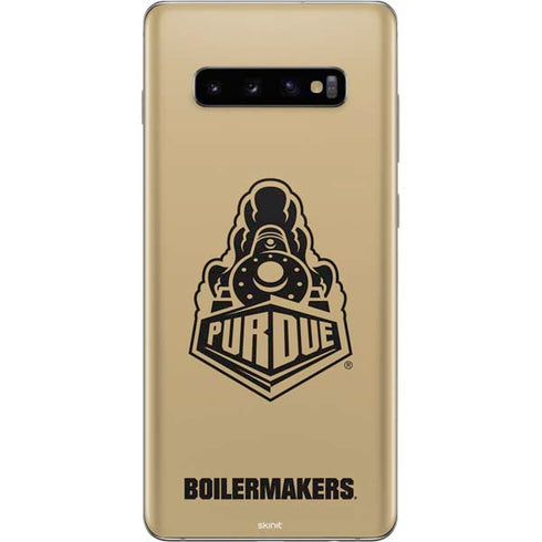 Purdue University Purdue Gold Signature Logo Galaxy S10 Plus Skin