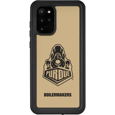 Purdue University Purdue Gold Signature Logo Galaxy S20 Plus Waterproof Case