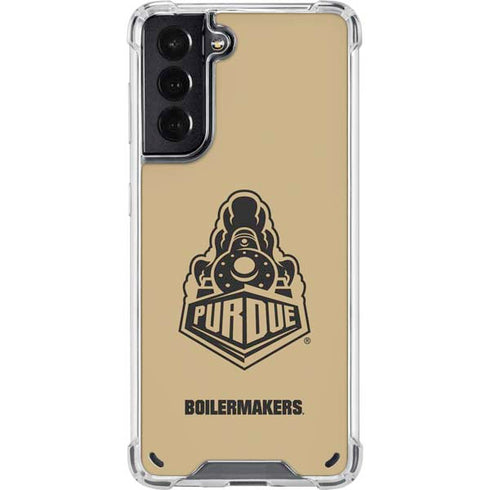 Purdue University Purdue Gold Signature Logo Galaxy S21 5G Clear Case