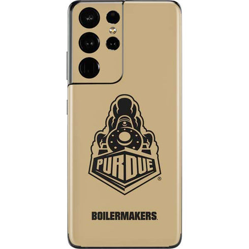 Purdue University Purdue Gold Signature Logo Galaxy S21 Ultra 5G Skin