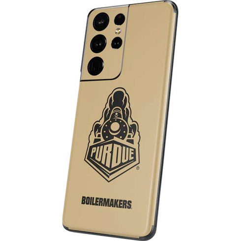 Purdue University Purdue Gold Signature Logo Galaxy S21 Ultra 5G Skin