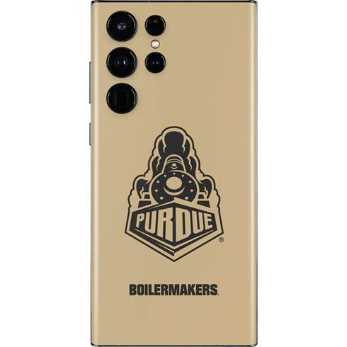 Purdue University Purdue Gold Signature Logo Galaxy S22 Ultra Skin