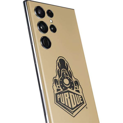 Purdue University Purdue Gold Signature Logo Galaxy S22 Ultra Skin
