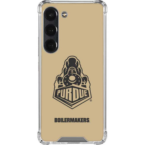 Purdue University Purdue Gold Signature Logo Galaxy S23 Clear Case