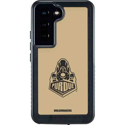 Purdue University Purdue Gold Signature Logo Galaxy S23 Waterproof Case