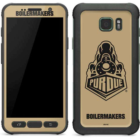 Purdue University Purdue Gold Signature Logo Galaxy S7 Active Skin