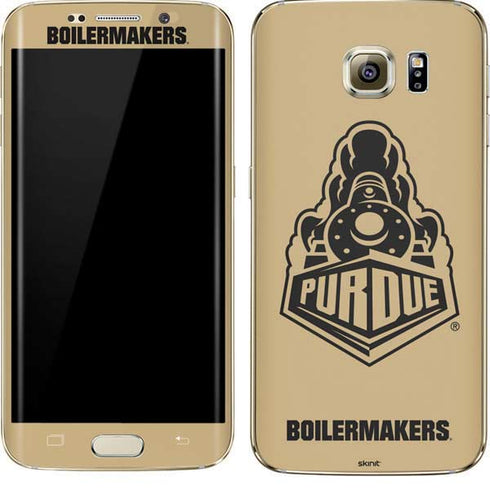 Purdue University Purdue Gold Signature Logo Galaxy S7 Edge Skin