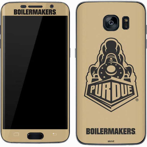 Purdue University Purdue Gold Signature Logo Galaxy S7 Skin