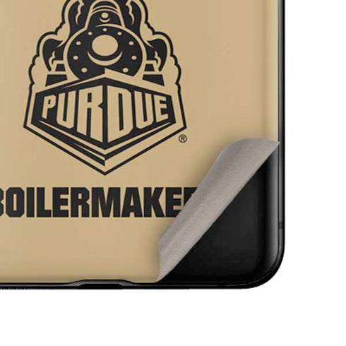 Purdue University Purdue Gold Signature Logo Galaxy Z Flip Skin