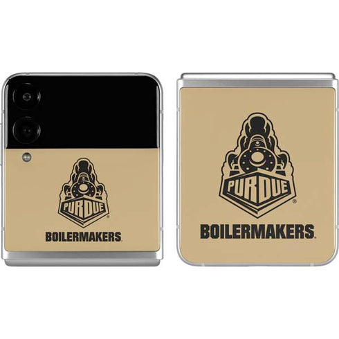Purdue University Purdue Gold Signature Logo Galaxy Z Flip4 5G Skin