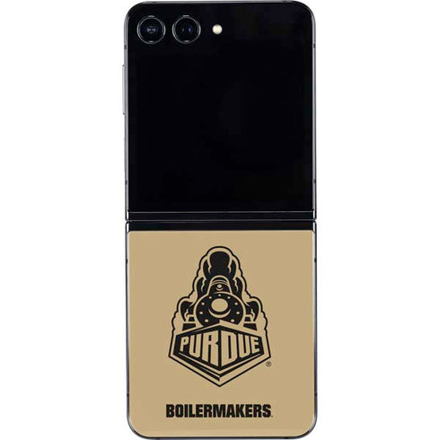 Purdue University Purdue Gold Signature Logo Galaxy Z Flip5 5G Skin