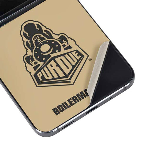 Purdue University Purdue Gold Signature Logo Galaxy Z Flip5 5G Skin