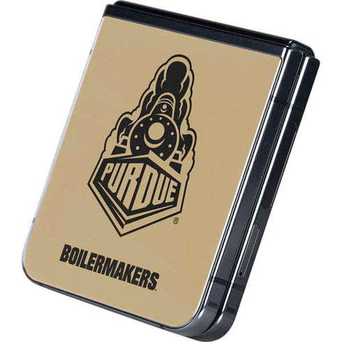 Purdue University Purdue Gold Signature Logo Galaxy Z Flip5 5G Skin