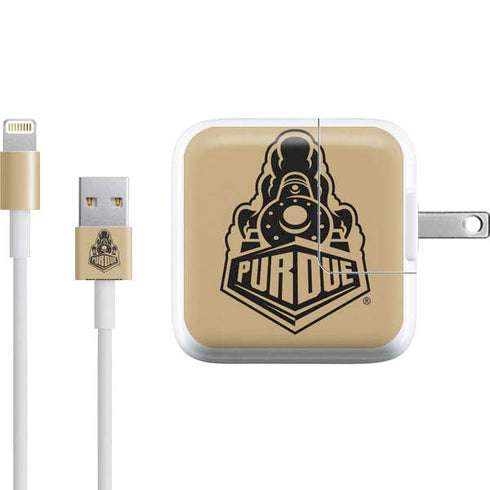 Purdue University Purdue Gold Signature Logo iPad Charger (10W USB) Skin