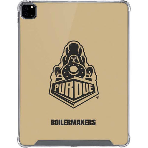 Purdue University Purdue Gold Signature Logo iPad Pro 12.9in (2020) Clear Case