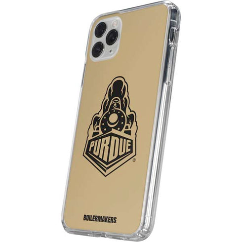 Purdue University Purdue Gold Signature Logo iPhone 11 Pro Clear Case