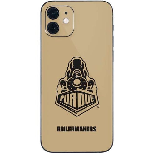 Purdue University Purdue Gold Signature Logo iPhone 12 Skin