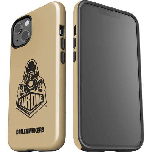 Purdue University Purdue Gold Signature Logo iPhone 15 Plus Impact Case