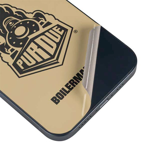 Purdue University Purdue Gold Signature Logo iPhone 15 Plus Skin