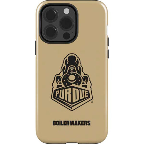 Purdue University Purdue Gold Signature Logo iPhone 14 Pro Impact Case