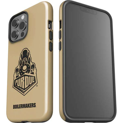 Purdue University Purdue Gold Signature Logo iPhone 15 Pro Max Impact Case